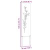 vidaXL &Eacute;cran de confidentialit&eacute; de jardin Floral Argent&eacute; 32 x 140 cm