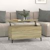 vidaXL Table basse Ch&ecirc;ne sonoma 90x44,5x45 cm Bois d'ing&eacute;nierie