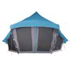 vidaXL Tente Tipi familiale avec toit Bleu et gris 508 x 470 x 300 cm