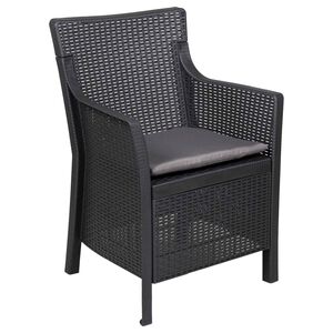 vidaXL Fauteuil Anthracite PP