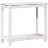 vidaXL Table de rempotage avec &eacute;tag&egrave;re blanc 82,5x35x75 cm massif pin