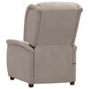 vidaXL Fauteuil de massage Taupe Tissu microfibre
