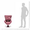 vidaXL Fauteuil pivotant en forme d'&oelig;uf avec coussin Rose Velours