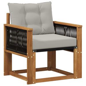 vidaXL Sofa de milieu ext&eacute;rieur Bois d'Acacia Massif Naturel