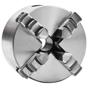 vidaXL Mandrin de tour auto-centrant &agrave; 4 m&acirc;choires 80 mm Acier K12 80