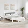 vidaXL Cadre de lit Gris clair 140 x 200 cm Pin massif