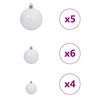 vidaXL Sapin de No&euml;l artificiel Blanc 150 cm PVC, m&eacute;tal et plastique