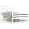 vidaXL Cadre de lit sans matelas blanc bois massif 120x200 cm