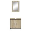 vidaXL Ensemble de meubles de salle de bain 2 pcs ch&ecirc;ne sonoma