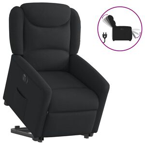 vidaXL Fauteuil inclinable &eacute;lectrique noir tissu