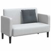 vidaXL Coussin de Dos Gris fonc&eacute; 60 x 50 cm Tissu en velours c&ocirc;tel&eacute;