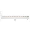 vidaXL Cadre de lit sans matelas avec t&ecirc;te de lit blanc 75x190 cm