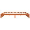 vidaXL Cadre de lit Cire marron 140 x 200 cm Bois de Pin Massif