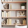 vidaXL &Eacute;tag&egrave;re murale 100x30x(2-4) cm bois de ch&ecirc;ne massif non trait&eacute;