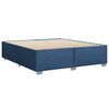 vidaXL Sommier &agrave; lattes de lit avec matelas Bleu 180x200 cm Tissu