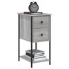 vidaXL Tables de chevet 2 pcs sonoma gris 32x42x70cm bois d'ing&eacute;nierie