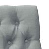 vidaXL T&ecirc;te de lit capitonn&eacute;e Gris clair 75 cm Pin massif