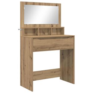 vidaXL Tables de maquillage pour chambre Ch&ecirc;ne artisanal