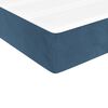 vidaXL Sommier &agrave; lattes de lit et matelas Bleu fonc&eacute; 80x200 cm Velours