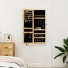 vidaXL Armoire à bijoux avec miroir murale 37,5x10x106 cm