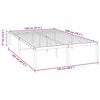 vidaXL Cadre de lit m&eacute;tal sans matelas noir 120x200 cm