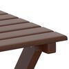 vidaXL Chaises &agrave; bascule lot de 2 table pliable marron massif peuplier