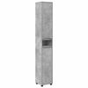 vidaXL Ensemble de mobilier de salle de bain 4 pcs Gris b&eacute;ton