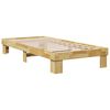 vidaXL Cadre de lit sans matelas 90x200 cm bois massif de ch&ecirc;ne