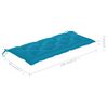 vidaXL Banc de jardin avec coussin 120 cm Bois d'acacia massif