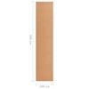 vidaXL Tapis BCF Beige 100x500 cm