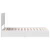 vidaXL Lit de Rangement Blanc 75 x 190 cm Bois d'ing&eacute;nierie