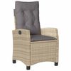 vidaXL Ensemble de salle &agrave; manger pour jardin 5 pcs Beige polyrotin