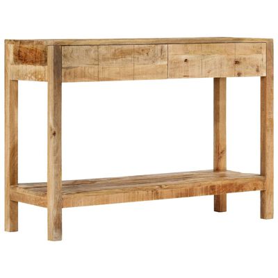 vidaXL Table console et 2 tiroirs 110x35x75 cm bois de manguier solide