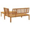 vidaXL Salon de jardin palette 2 pcs bois massif d'acacia
