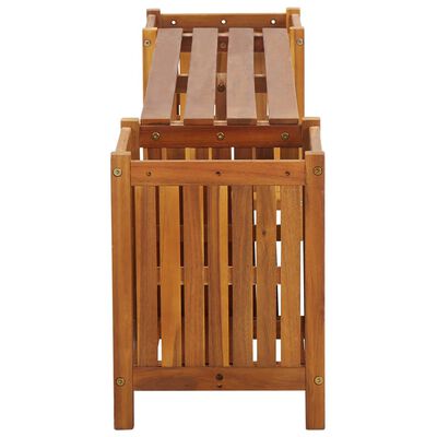 vidaXL Banc de jardin avec 2 jardinières 150x30x40 cm Bois d'acacia