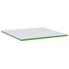 vidaXL Surmatelas Blanc et vert 180 x 200 cm Tissu Jacquard