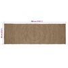 vidaXL Tapis de surface Rectangulaire Gris 60 x 300 cm Jute