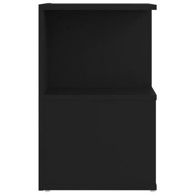 vidaXL Tables de chevet 2 pcs noir 35x35x55 cm bois d'ingénierie