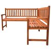 vidaXL Banc d'angle de jardin avec coussins 150cm Bois d'acacia massif