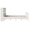 vidaXL Lit biblioth&egrave;que sans matelas blanc 120x200 cm bois pin massif