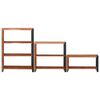 vidaXL &Eacute;tag&egrave;re 3 pcs Marron 80 x 30 x 110 cm Bois d'Acacia Massif