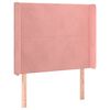 vidaXL Sommier &agrave; lattes de lit matelas et LED Rose 80x200 cm Velours