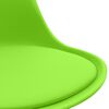 vidaXL Chaises &agrave; manger lot de 4 vert similicuir