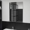 vidaXL Miroir mural avec &eacute;tag&egrave;re 50x70 cm Verre tremp&eacute;