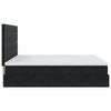VidaXL Cadre de lit ottoman avec matelas noir 200x200cm velours
