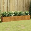 vidaXL Lit sur&eacute;lev&eacute; de jardin 200x40x40 cm acier corten