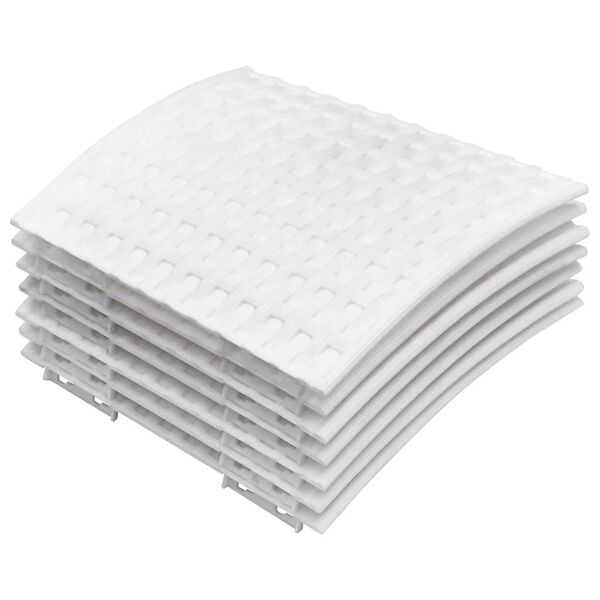 vidaXL Jupe de sapin de Noël blanc Ø56x23 cm plastique