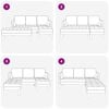 vidaXL Ensemble de Canap&eacute;s avec coussin 2 pcs Lin Polyester