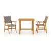 vidaXL Ensemble &agrave; manger de jardin 3 pcs Bois d'acacia solide