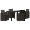 vidaXL Ensemble de salle &agrave; manger pour jardin 5 pc Anthracite PP
